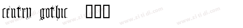 centry gothic字体转换